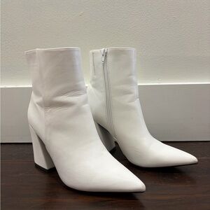 Madden Girl Chic White Heeled Boots